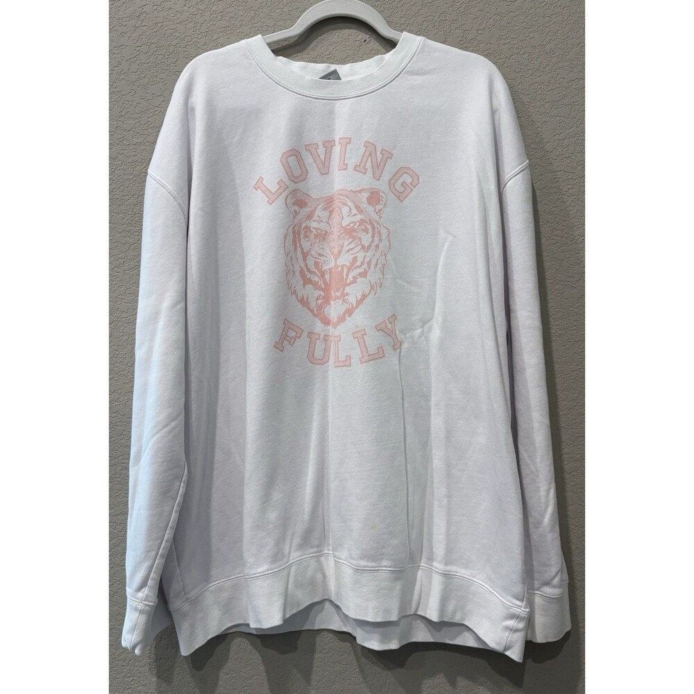 Living Fully Mallory Ervin Pink Tiger Loving Fully Print Women’s XXL